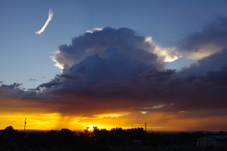 Sunset glow from Llano Quemado