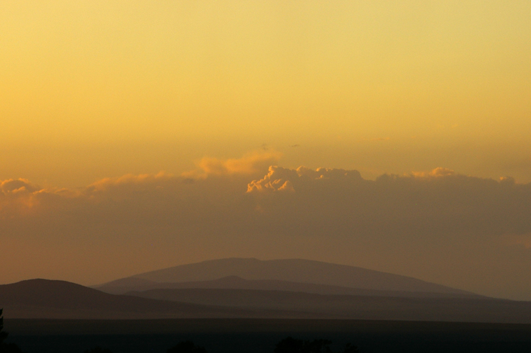 San Antonio Mountain at dusk