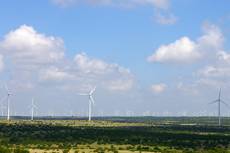 Wind turbines south of Sweetwater steal the soul of the landscape