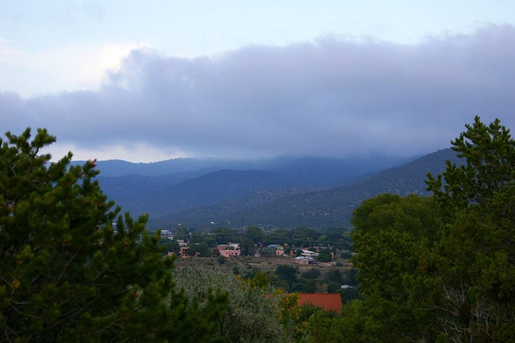 Clouds over Talpa south of Taos, New Mexico.