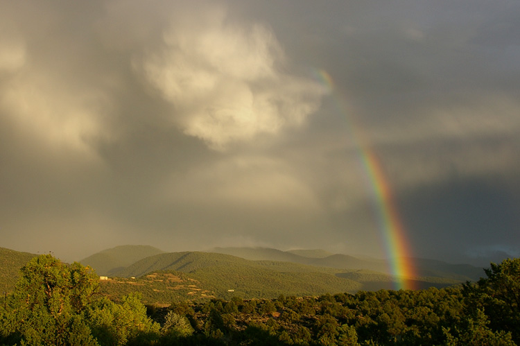 burning rainbow in Taos, NM